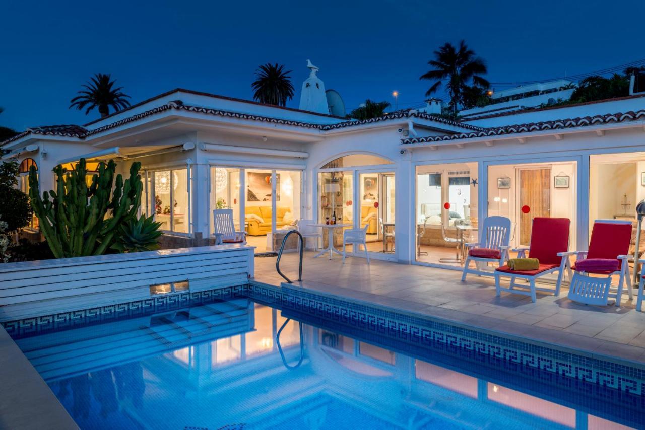 Relaxing Villa Heated Pool Luxurious Views Massage サンタ・ウルスラ エクステリア 写真